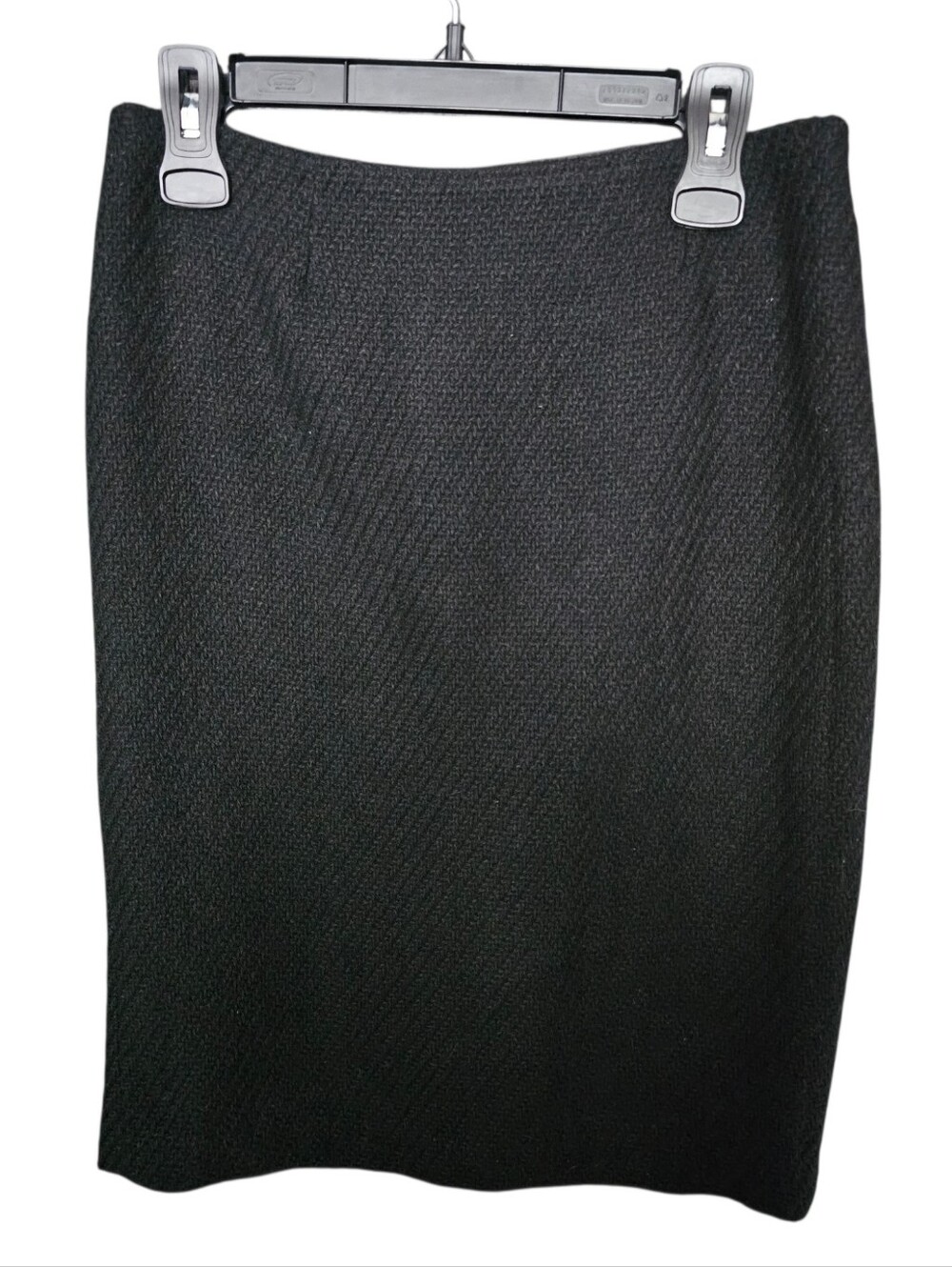 Dalia Collection Black Textured Pencil Skirt Size 4
